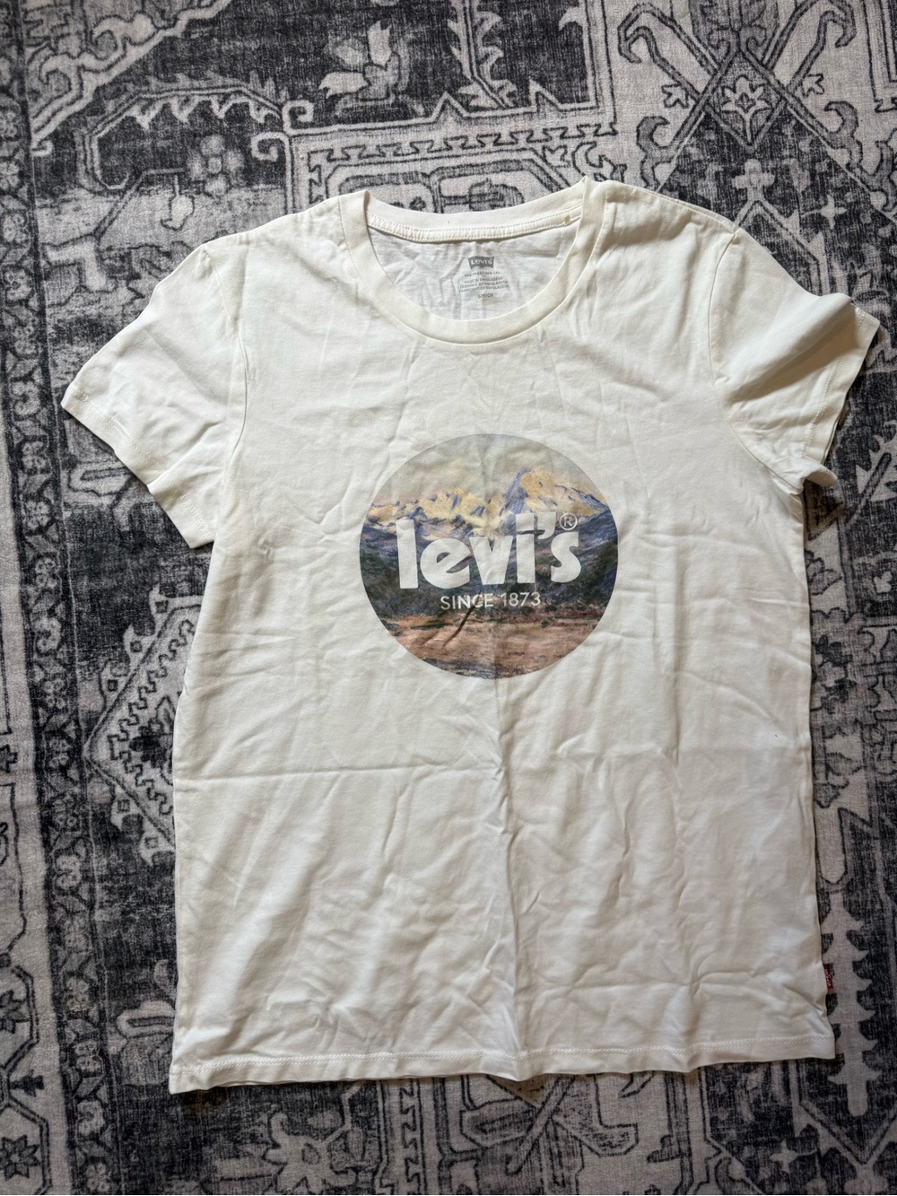 Levis T shirt womens western Small white